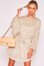 Poppin Bottles Sequin Dress in Champagne - Sugar & Spice Apparel Boutique