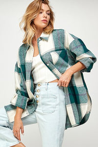 Mountain Time Oversized Flannel - Sugar & Spice Apparel Boutique