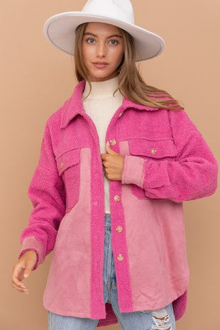 Walk in the Park Contrast Shacket - Sugar & Spice Apparel Boutique
