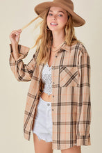 On Edge Flannel in Tan - Sugar & Spice Apparel Boutique