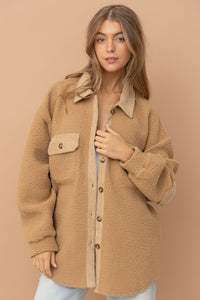 Be My Teddy Bear Jacket in Taupe - Sugar & Spice Apparel Boutique