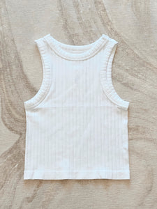 Karma is My Boyfriend Tank in White - Sugar & Spice Apparel Boutique