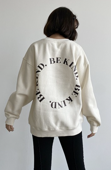 Be Kind Sweatshirt in Cream - Sugar & Spice Apparel Boutique