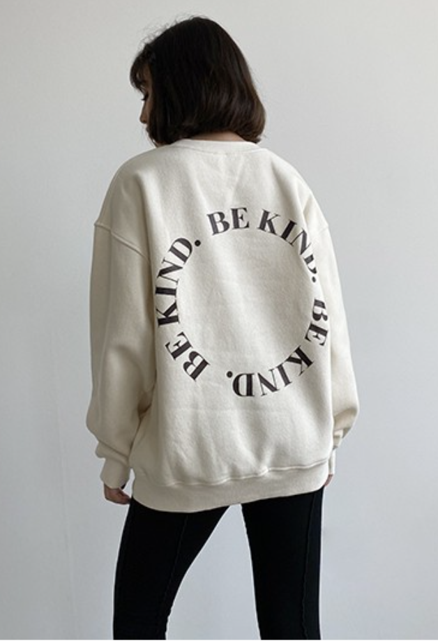 Be Kind Sweatshirt in Cream (RESTOCKED) - Sugar & Spice Apparel Boutique