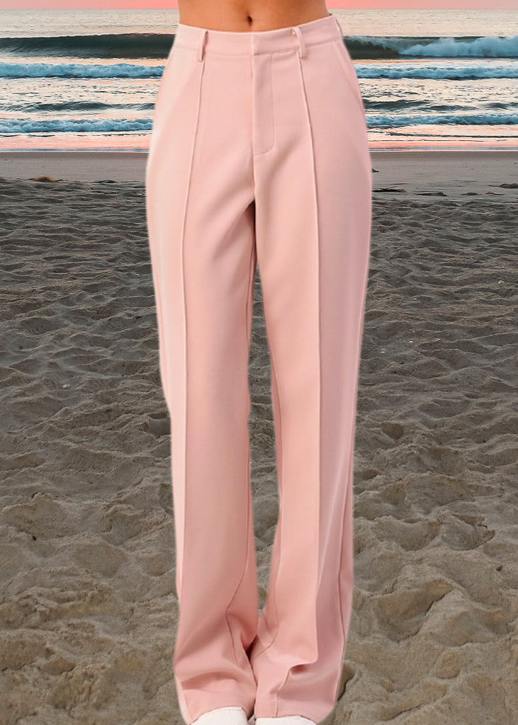 Deja Vu Pleated Pants in Pink - Sugar & Spice Apparel Boutique