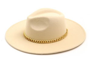 Chain of Fools Rancher Hat in Cream - Sugar & Spice Apparel Boutique