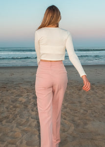 Deja Vu Pleated Pants in Pink - Sugar & Spice Apparel Boutique