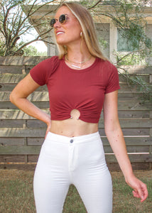 August Ribbed Ring Top - Sugar & Spice Apparel Boutique