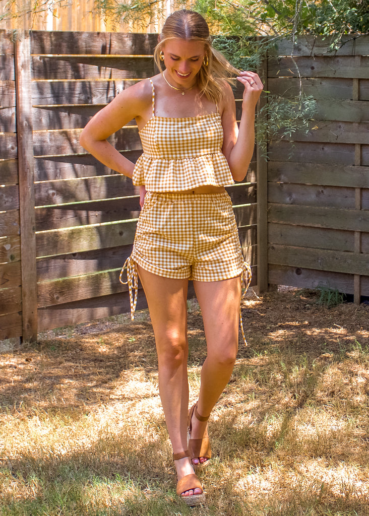 Lunch Date Gingham Two Piece Set - Sugar & Spice Apparel Boutique