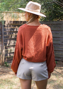 Push My Buttons Cardigan in Sienna - Sugar & Spice Apparel Boutique