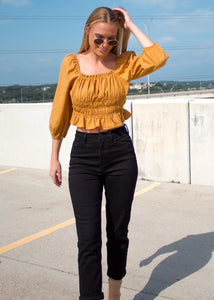 Country Girl Shake It For Me Top in Marigold - Sugar & Spice Apparel Boutique