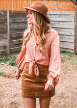 Out of the Office Corduroy Skirt in Taupe - Sugar & Spice Apparel Boutique