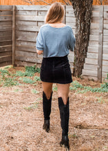 Out of the Office Corduroy Skirt in Black - Sugar & Spice Apparel Boutique