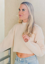 Out of the Woods Cropped Sweater in Cream - Sugar & Spice Apparel Boutique