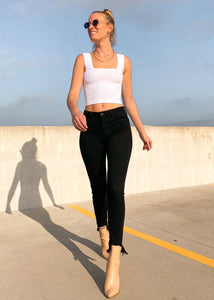 Raw Truth Skinny Jeans with Destroyed Hem - Sugar & Spice Apparel Boutique